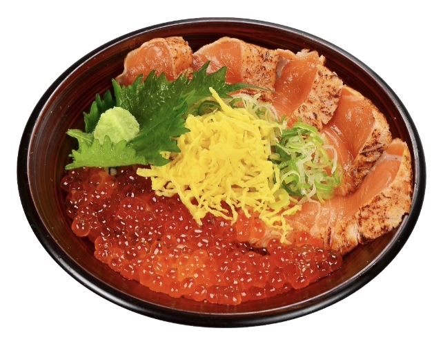 サーモン・いくら親子丼